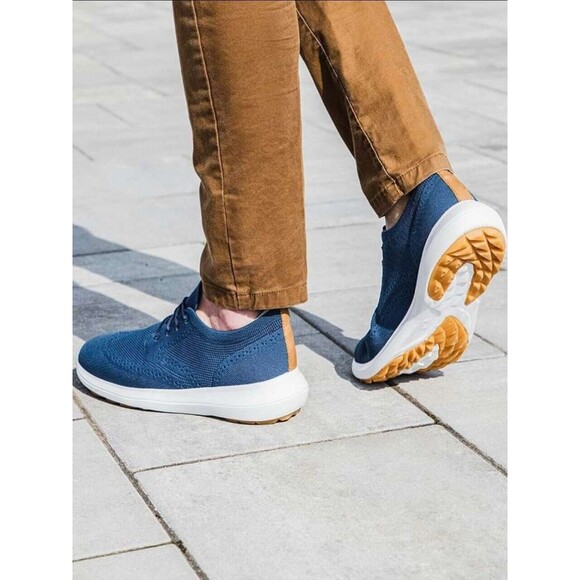 FootJoy Flex LE2 Golf Shoes Men’s Size 9M Blue Brown Style 56118 Comfort Leisure - Picture 13 of 16